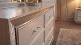Lolo Queen Bed - Silver