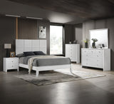 Denker White Full Bed