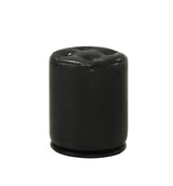 MORGAN ROUND SWIVEL STOOL BLACK