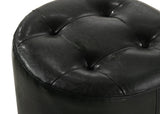 MORGAN ROUND SWIVEL STOOL BLACK
