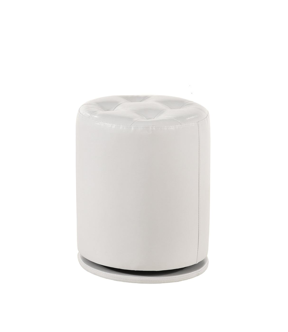 MORGAN ROUND SWIVEL STOOL WHITE