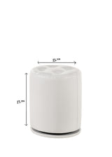 MORGAN ROUND SWIVEL STOOL WHITE