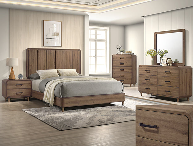 Nyomi Bedroom Set Light Brown