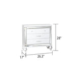 Emma White Nightstand - White