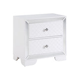 Demi White 4-Piece (Queen Bed, Dresser, Mirror, Nightstand)