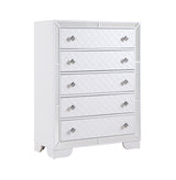 Demi White 5-Piece (Queen Bed, Dresser, Mirror, Nightstand, Chest)