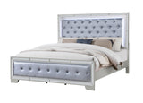 Demi Silver 3-Piece (King Bed, Dresser, Mirror)