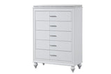 Sally White 5-Piece (King Bed, Dresser, Mirror, Nightstand, Chest)