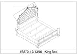 Arizona 4-Piece (Queen Bed, Dresser, Mirror, Nightstand)