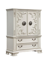 Austin 4-Piece (Queen Bed, Dresser, Mirror, Nightstand) - Creme