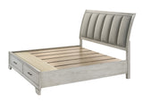 Jaymes White Queen Storage Bed