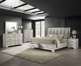 Jaymes White Queen Storage Bed