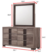 RANGLEY DRESSER-GREY/BROWN