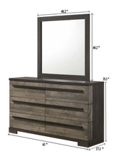 REMINGTON DRESSER GRAY/EBONY