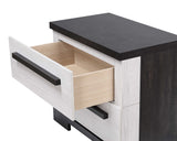 REMINGTON NIGHT STAND CHALK/EBONY