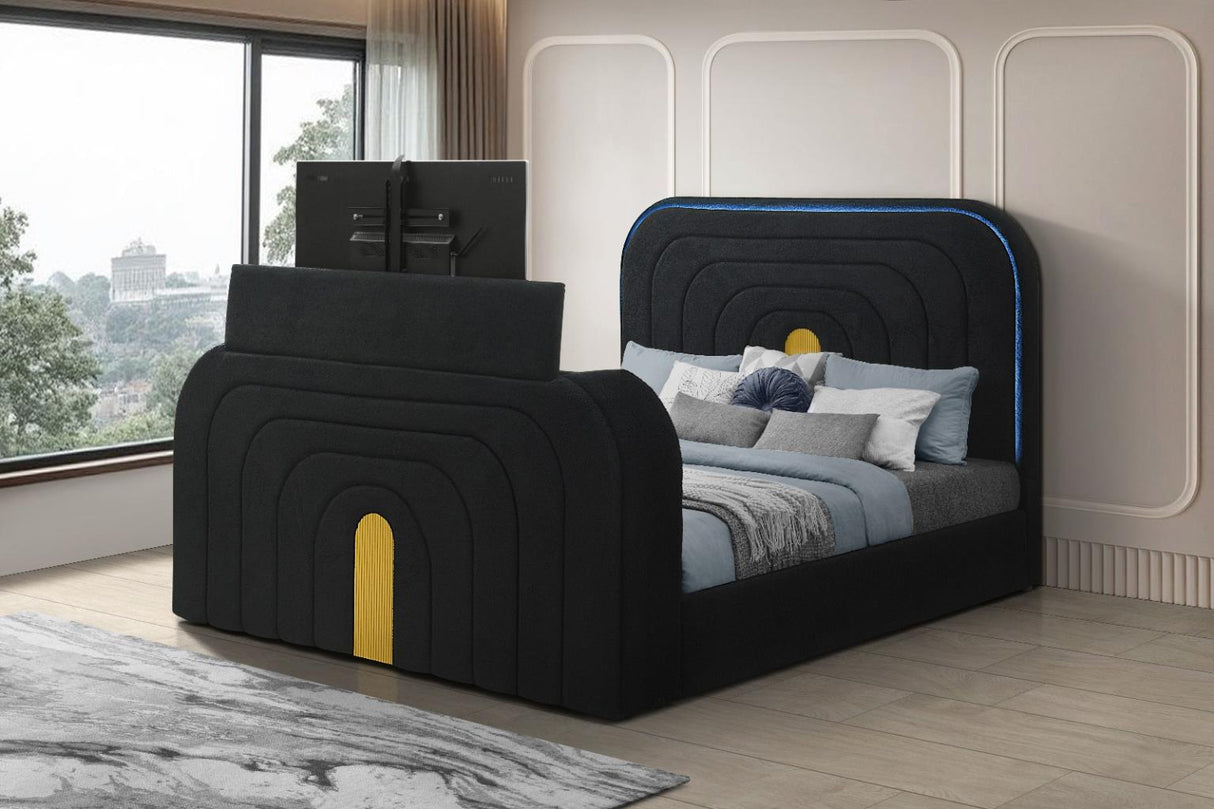 B845 Queen Bed - Black