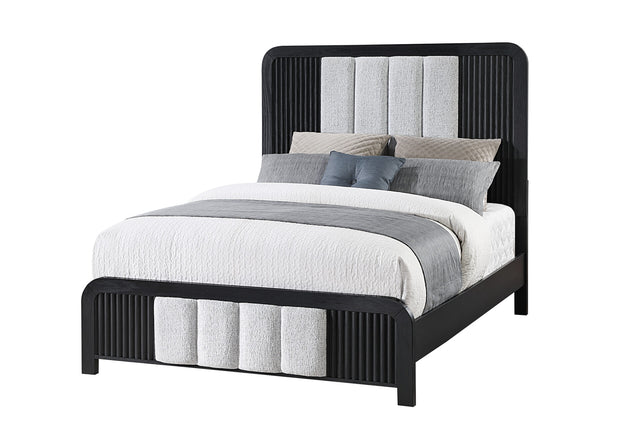 Beckett White/Black Queen Bed