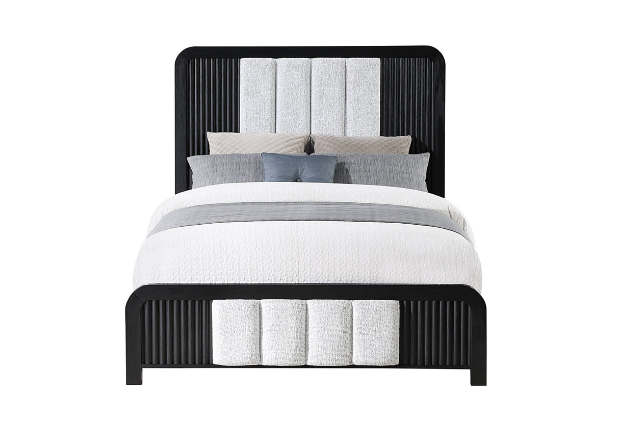 Beckett White/Black Queen Bed