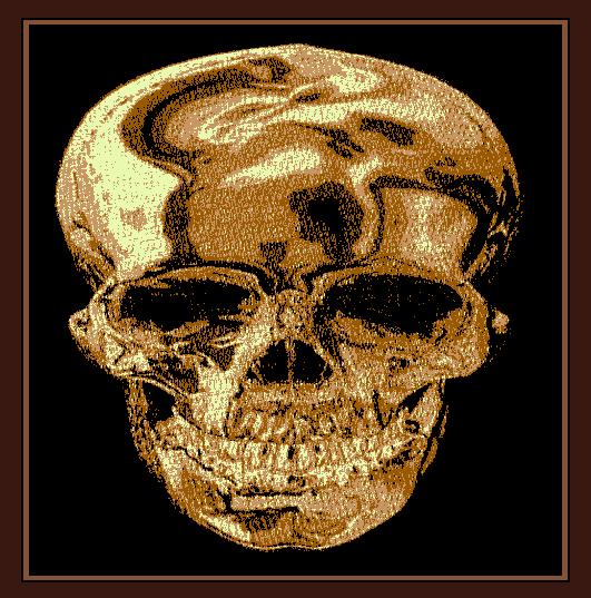 Star Area Rug Brown Skull Brown
