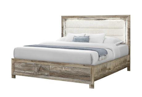 Callie Brown King Bed with Storage