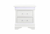 Charlie White Nightstand with LED