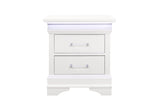 Charlie White Twin Bed, Dresser, Mirror and Nightstand