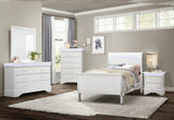 Charlie White Twin Bed