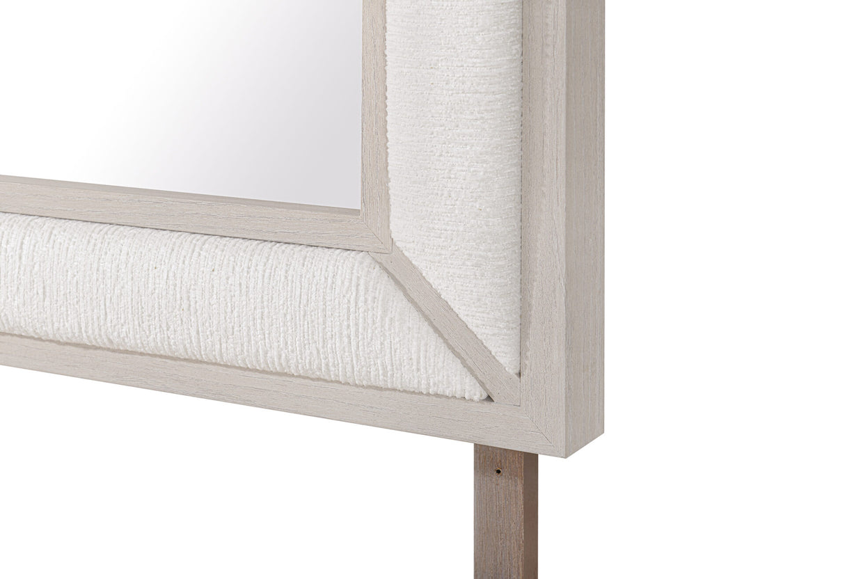Clara Beige Upholstered Mirror
