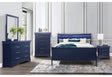 Charlie Blue Twin Bed, Dresser, Mirror, & Nightstand