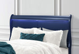 Charlie Blue King Bed with LED