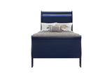 Charlie Blue Twin Bed, Dresser, Mirror, & Nightstand