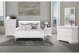 Charlie White King Bed Group with LED