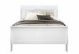 Charlie White Full Bed with LED