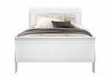 Charlie White Full Bed with LED