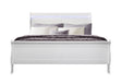 Charlie White King Bed with LED