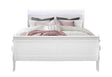 Charlie White Queen Bed with LED