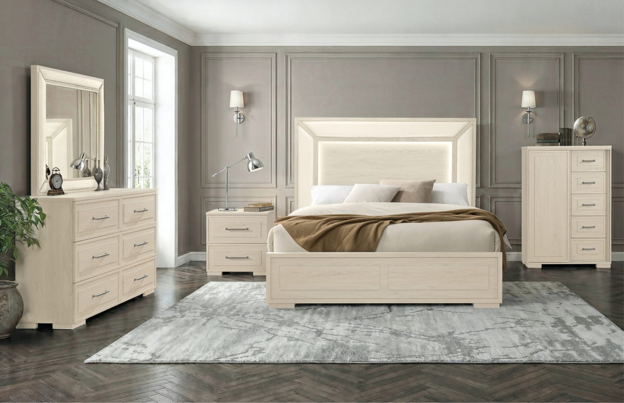 Clara Beige Queen Bed Group
