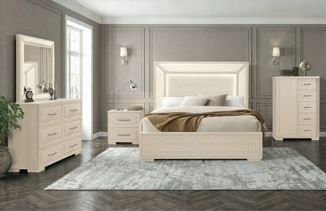 Clara Beige King Bed Group