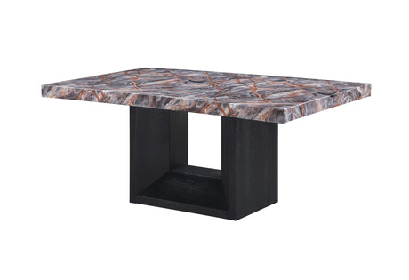 D02 Lava/Black Dining Table