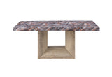 D02 Lava/Nat Dining Table and 6 D8683 Beige Dining Chairs