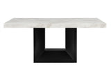 D02 Dining Table + 6 D03 Black Dining Chairs