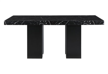D03 Dining Table +6 D03 Dining Chairs Black