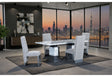 D1212 Dining Table + 8 D12DC White/Grey