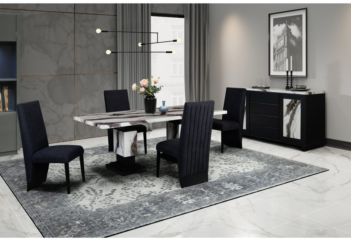 D12 Dining Table and 6 Dining Chairs