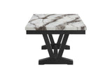 D1319 Black/White Dining Table