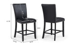 Blaze Black D256-2 - Grey Faux Leather / Black