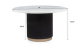 Starle Dining Set - White / Black