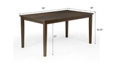 Bruno Brown Rectangle Dining Set