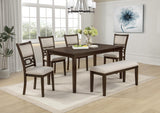 Bruno Brown Rectangle Dining Set