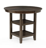 Bruno Round Dining Set - Brown